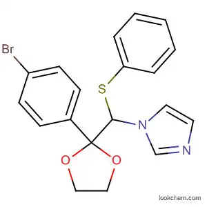 Molecular Structure of 89442-57-9 (1H-Imidazole,
1-[[2-(4-bromophenyl)-1,3-dioxolan-2-yl](phenylthio)methyl]-)