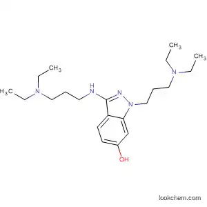 Molecular Structure of 89442-90-0 (1H-Indazol-6-ol,
1-[3-(diethylamino)propyl]-3-[[3-(diethylamino)propyl]amino]-)