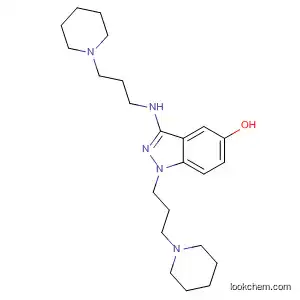 Molecular Structure of 89443-00-5 (1H-Indazol-5-ol,
1-[3-(1-piperidinyl)propyl]-3-[[3-(1-piperidinyl)propyl]amino]-)