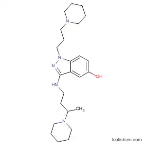 Molecular Structure of 89443-02-7 (1H-Indazol-5-ol,
3-[[3-(1-piperidinyl)butyl]amino]-1-[3-(1-piperidinyl)propyl]-)
