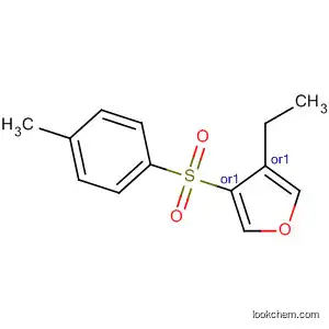 Molecular Structure of 89478-96-6 (Furan, 3-ethyltetrahydro-4-[(4-methylphenyl)sulfonyl]-, trans-)