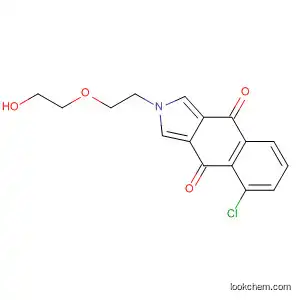 Molecular Structure of 89479-38-9 (2H-Benz[f]isoindole-4,9-dione, 5-chloro-2-[2-(2-hydroxyethoxy)ethyl]-)
