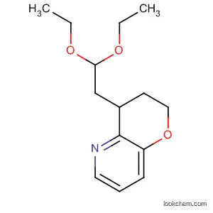Molecular Structure of 89479-82-3 (2H-Pyrano[3,2-b]pyridine, 4-(2,2-diethoxyethyl)-3,4-dihydro-)