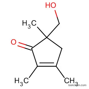 Molecular Structure of 89524-94-7 (2-Cyclopenten-1-one, 5-(hydroxymethyl)-2,3,5-trimethyl-)