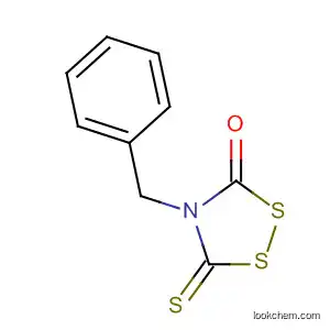 Molecular Structure of 89570-13-8 (1,2,4-Dithiazolidin-3-one, 4-(phenylmethyl)-5-thioxo-)