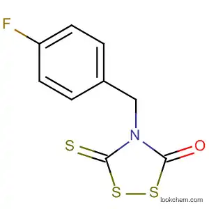 Molecular Structure of 89570-14-9 (1,2,4-Dithiazolidin-3-one, 4-[(4-fluorophenyl)methyl]-5-thioxo-)