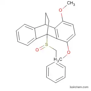 Molecular Structure of 89624-53-3 (9,10-Ethanoanthracene,
9,10-dihydro-1,4-dimethoxy-9-[(phenylmethyl)sulfinyl]-)