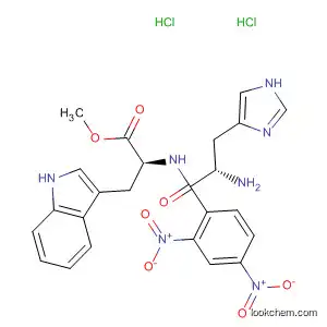 Molecular Structure of 89624-59-9 (L-Tryptophan, N-[1-(2,4-dinitrophenyl)-L-histidyl]-, methyl ester,
dihydrochloride)