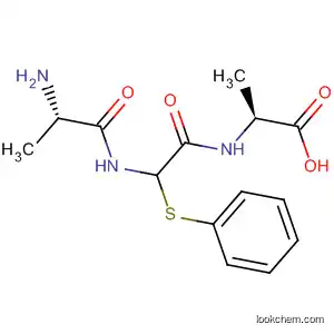 Molecular Structure of 89626-31-3 (L-Alanine, N-[N-L-alanyl-(R)-2-(phenylthio)glycyl]-)