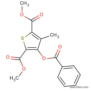 Molecular Structure of 89626-44-8 (2,5-Thiophenedicarboxylic acid, 3-(benzoyloxy)-4-methyl-, dimethyl
ester)