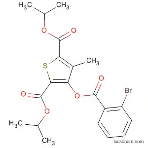 Molecular Structure of 89626-71-1 (2,5-Thiophenedicarboxylic acid, 3-[(2-bromobenzoyl)oxy]-4-methyl-,
bis(1-methylethyl) ester)