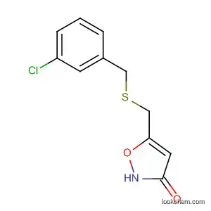 Molecular Structure of 89660-75-3 (3(2H)-Isoxazolone, 5-[[[(3-chlorophenyl)methyl]thio]methyl]-)