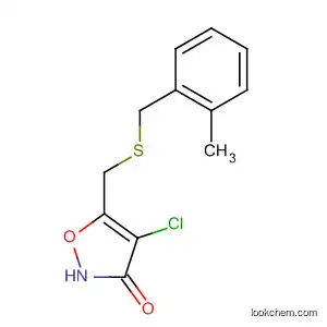Molecular Structure of 89661-06-3 (3(2H)-Isoxazolone, 4-chloro-5-[[[(2-methylphenyl)methyl]thio]methyl]-)