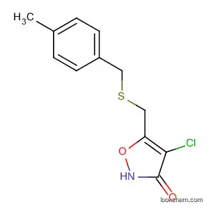Molecular Structure of 89661-07-4 (3(2H)-Isoxazolone, 4-chloro-5-[[[(4-methylphenyl)methyl]thio]methyl]-)