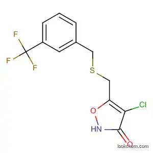 Molecular Structure of 89661-09-6 (3(2H)-Isoxazolone,
4-chloro-5-[[[[3-(trifluoromethyl)phenyl]methyl]thio]methyl]-)