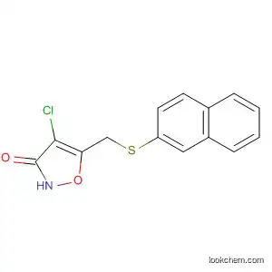 Molecular Structure of 89661-18-7 (3(2H)-Isoxazolone, 4-chloro-5-[(2-naphthalenylthio)methyl]-)