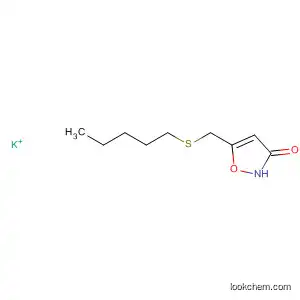 Molecular Structure of 89661-28-9 (3(2H)-Isoxazolone, 5-[(pentylthio)methyl]-, potassium salt)