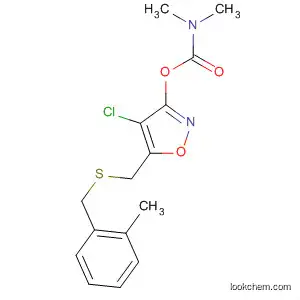 Molecular Structure of 89661-58-5 (Carbamic acid, dimethyl-,
4-chloro-5-[[[(2-methylphenyl)methyl]thio]methyl]-3-isoxazolyl ester)