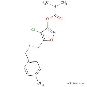 Molecular Structure of 89661-59-6 (Carbamic acid, dimethyl-,
4-chloro-5-[[[(4-methylphenyl)methyl]thio]methyl]-3-isoxazolyl ester)