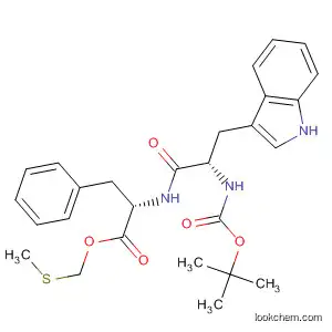 Molecular Structure of 89671-53-4 (L-Phenylalanine, N-[N-[(1,1-dimethylethoxy)carbonyl]-L-tryptophyl]-,
(methylthio)methyl ester)