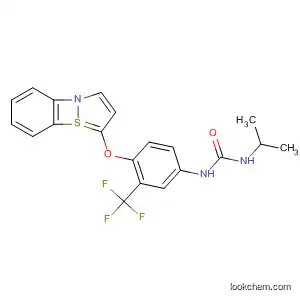 Molecular Structure of 89721-88-0 (Urea,
N-[4-(1,2-benzisothiazol-5-yloxy)-3-(trifluoromethyl)phenyl]-N'-(1-methyl
ethyl)-)