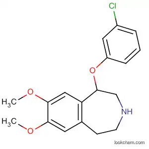 Molecular Structure of 89739-32-2 (1H-3-Benzazepine,
1-(3-chlorophenoxy)-2,3,4,5-tetrahydro-7,8-dimethoxy-)