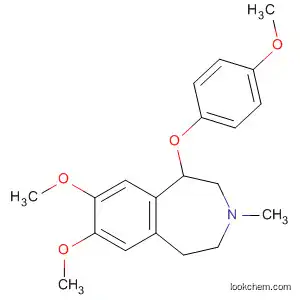 Molecular Structure of 89739-77-5 (1H-3-Benzazepine,
2,3,4,5-tetrahydro-7,8-dimethoxy-1-(4-methoxyphenoxy)-3-methyl-)