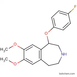 Molecular Structure of 89739-83-3 (1H-3-Benzazepine,
1-(4-fluorophenoxy)-2,3,4,5-tetrahydro-7,8-dimethoxy-)