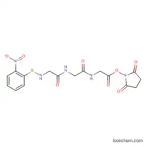 Molecular Structure of 89740-52-3 (2,5-Pyrrolidinedione,
1-[[N-[N-[N-[(2-nitrophenyl)thio]glycyl]glycyl]glycyl]oxy]-)