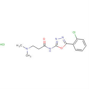Propanamide,  N-[5-(2-chlorophenyl)-1,3,4-oxadiazol-2-yl]-3-(dimethylamino)-,  monohydrochloride