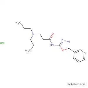 Molecular Structure of 89758-02-1 (Propanamide, 3-(dipropylamino)-N-(5-phenyl-1,3,4-oxadiazol-2-yl)-,
monohydrochloride)