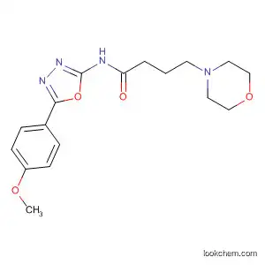 Molecular Structure of 89758-17-8 (4-Morpholinebutanamide, N-[5-(4-methoxyphenyl)-1,3,4-oxadiazol-2-yl]-)