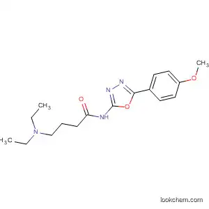 Molecular Structure of 89758-25-8 (Butanamide,
4-(diethylamino)-N-[5-(4-methoxyphenyl)-1,3,4-oxadiazol-2-yl]-)