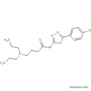 Molecular Structure of 89758-28-1 (Butanamide,
N-[5-(4-chlorophenyl)-1,3,4-oxadiazol-2-yl]-4-(dipropylamino)-)