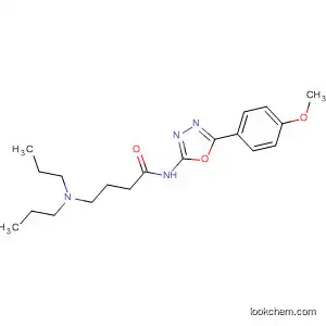 Molecular Structure of 89758-29-2 (Butanamide,
4-(dipropylamino)-N-[5-(4-methoxyphenyl)-1,3,4-oxadiazol-2-yl]-)
