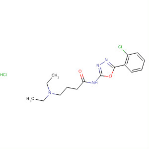 Butanamide,  N-[5-(2-chlorophenyl)-1,3,4-oxadiazol-2-yl]-4-(diethylamino)-,  monohydrochloride
