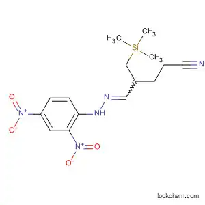 Molecular Structure of 89809-47-2 (Pentanenitrile, 4-[[(2,4-dinitrophenyl)hydrazono]methyl]-5-(trimethylsilyl)-)