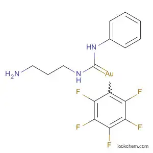 Molecular Structure of 89809-52-9 (Gold,
[[(3-aminopropyl)amino](phenylamino)methylene](pentafluorophenyl)-)