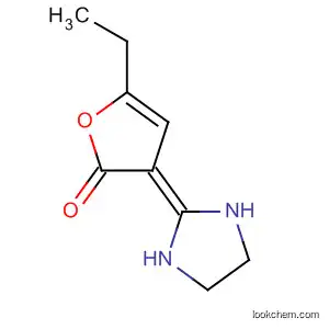 Molecular Structure of 89810-17-3 (2(3H)-Furanone, 5-ethyldihydro-3-(2-imidazolidinylidene)-)