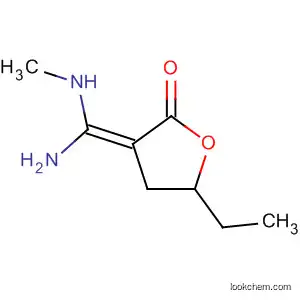 Molecular Structure of 89810-30-0 (2(3H)-Furanone, 3-[amino(methylamino)methylene]-5-ethyldihydro-, (Z)-)