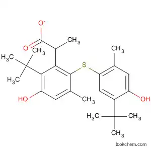 Molecular Structure of 89810-55-9 (Phenol,
2-(1,1-dimethylethyl)-4-[[5-(1,1-dimethylethyl)-4-hydroxy-2-methylphenyl]
thio]-5-methyl-, monopropanoate)