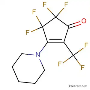 Molecular Structure of 89810-78-6 (2-Cyclopenten-1-one,
4,4,5,5-tetrafluoro-3-(1-piperidinyl)-2-(trifluoromethyl)-)