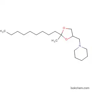 Molecular Structure of 89857-77-2 (Piperidine, 1-[(2-methyl-2-nonyl-1,3-dioxolan-4-yl)methyl]-)