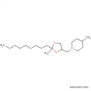 Molecular Structure of 89857-80-7 (Piperidine, 4-methyl-1-[(2-methyl-2-nonyl-1,3-dioxolan-4-yl)methyl]-)