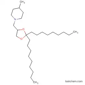 Molecular Structure of 89857-86-3 (Piperidine, 1-[(2,2-dinonyl-1,3-dioxolan-4-yl)methyl]-4-methyl-)
