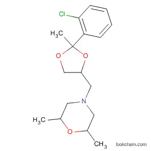 Molecular Structure of 89857-90-9 (Morpholine,
4-[[2-(2-chlorophenyl)-2-methyl-1,3-dioxolan-4-yl]methyl]-2,6-dimethyl-)