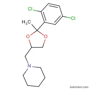 Molecular Structure of 89857-93-2 (Piperidine,
1-[[2-(2,5-dichlorophenyl)-2-methyl-1,3-dioxolan-4-yl]methyl]-)
