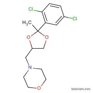 Molecular Structure of 89857-94-3 (Morpholine,
4-[[2-(2,5-dichlorophenyl)-2-methyl-1,3-dioxolan-4-yl]methyl]-)