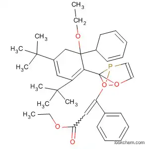 Molecular Structure of 89878-12-6 (2-Propenoic acid,
3-[4,6-bis(1,1-dimethylethyl)-2-ethoxy-2,2-dihydro-2-phenyl-1,3,2-benzo
dioxaphosphol-2-yl]-3-phenyl-, ethyl ester)
