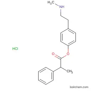 Molecular Structure of 89878-27-3 (Benzenepropanoic acid, 4-[2-(methylamino)ethyl]-1,2-phenylene ester,
hydrochloride)
